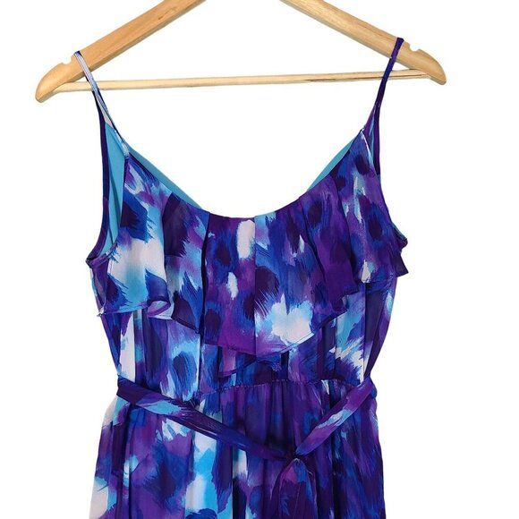 Bisou Bisou Tiered Maxi Dress Womens 6 Wedding Guest Vacation Resortwear Easter - Picture 4 of 12